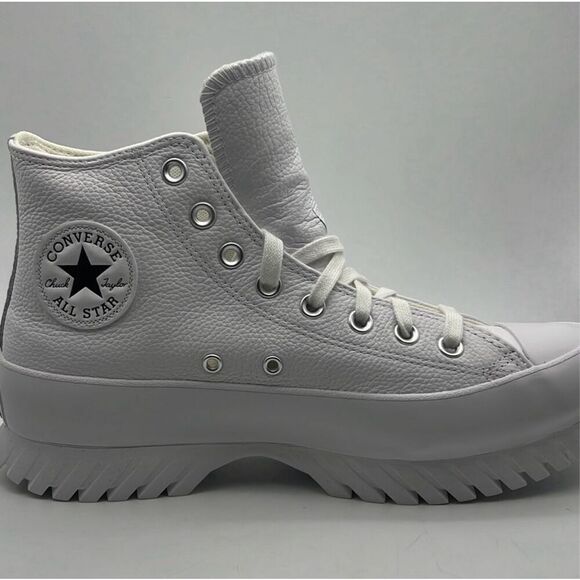Converse Chuck Taylor All Star Leather Lugged 2.0 White Sneakers Men 8.5 / W10.5 - Picture 1 of 9